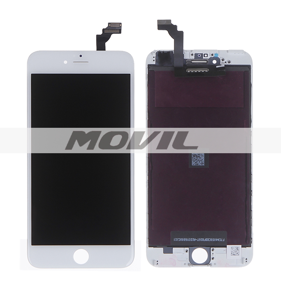 For iPhone 6 Plus LCD Display+Touch Screen Digitizer+Frame assembly Free Shipping 5.5 inch white